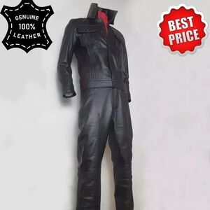 Elvis Presley 1968 Comeback special Lambskin black leather suit tribute Artist